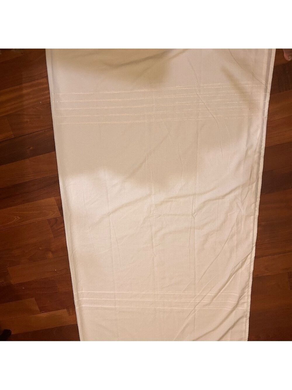 Hearth and Hand Magnolia Boucle White Stripe Cloth Shower Curtain70x70 Inches